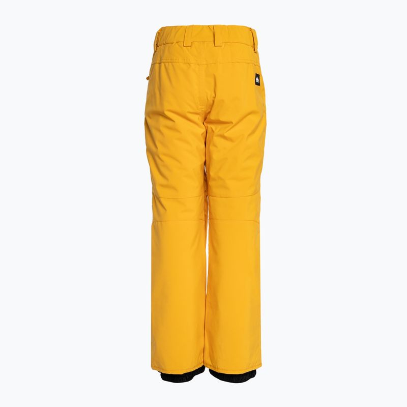 Pantaloni de snowboard pentru copii Quiksilver Estate pentru copii Tineret galben mineral 6