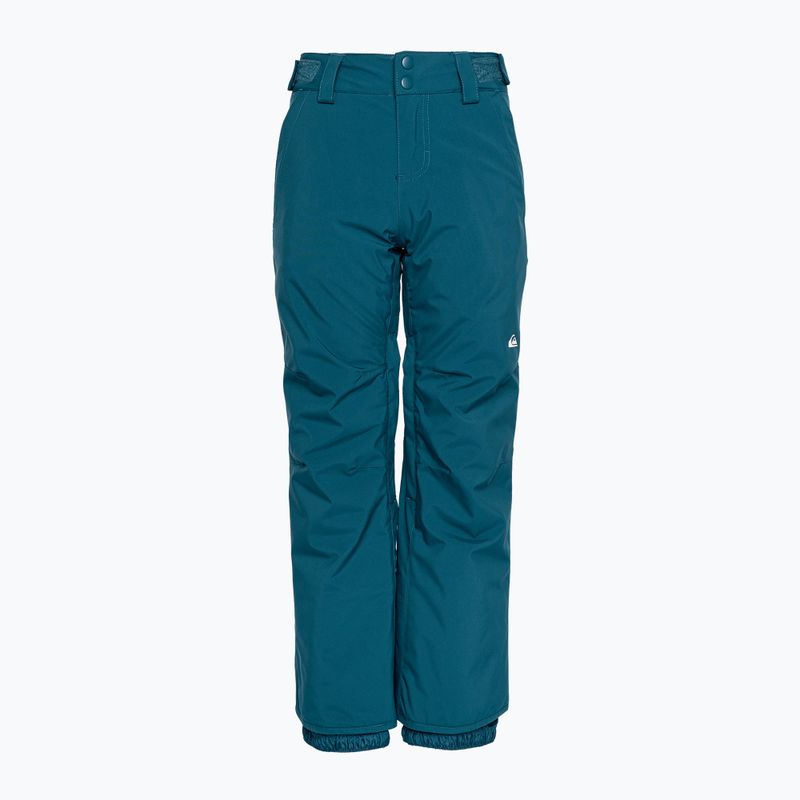 Pantaloni de snowboard pentru copii Quiksilver Estate Youth albastru majolica pentru copii 7