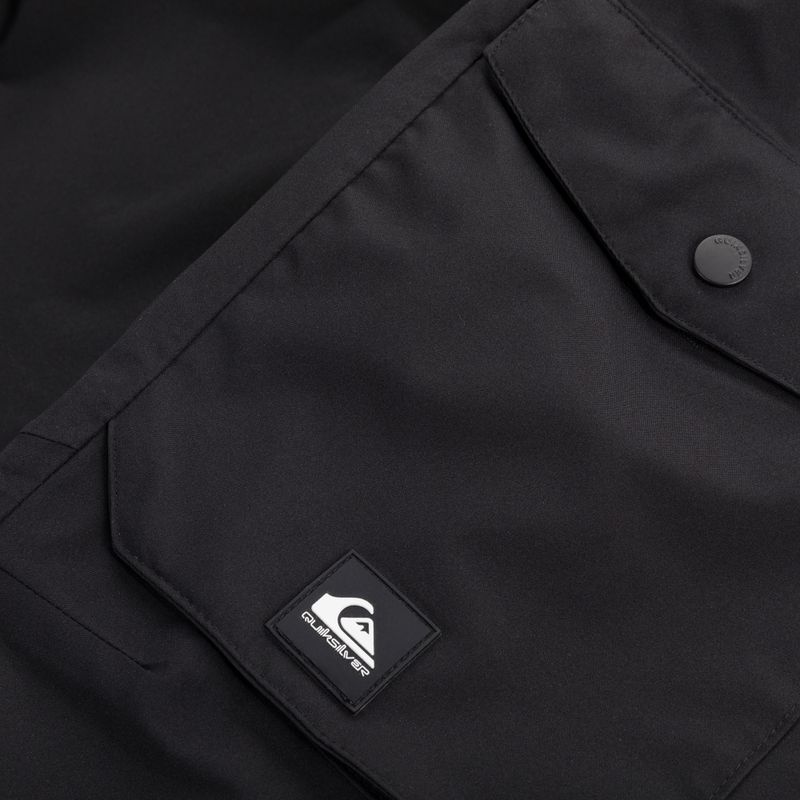 Pantaloni de snowboard Quiksilver Utility Bib pentru bărbați, negru adevărat 11