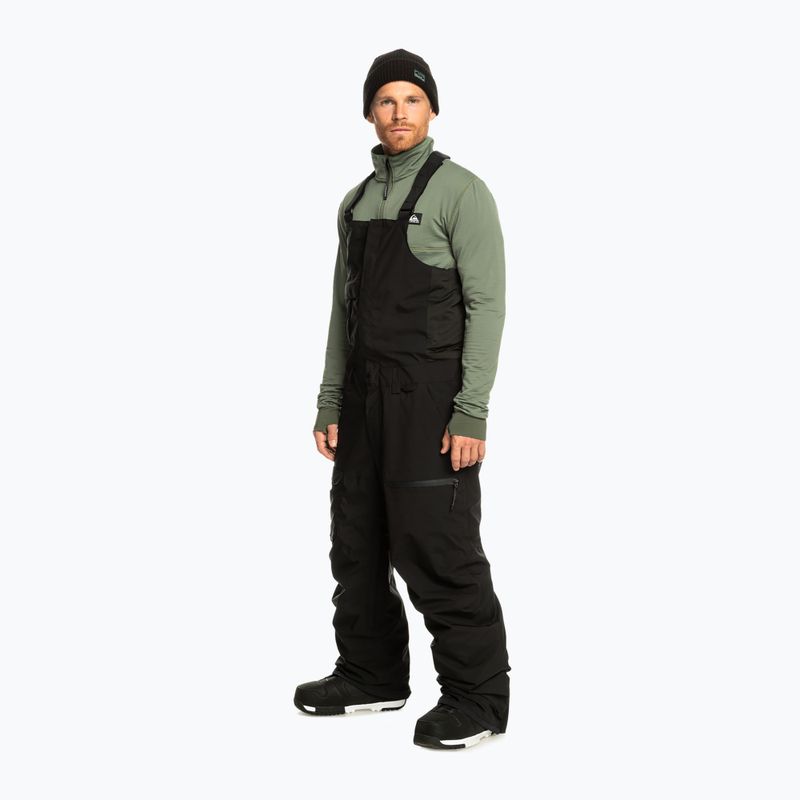Pantaloni de snowboard Quiksilver Utility Bib pentru bărbați, negru adevărat 2