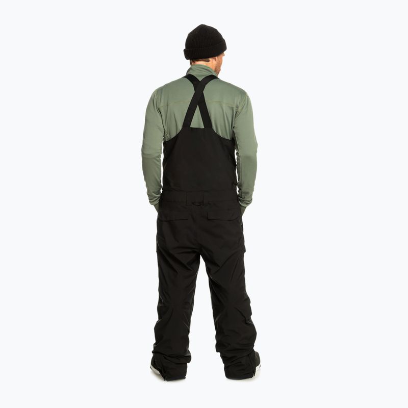 Pantaloni de snowboard Quiksilver Utility Bib pentru bărbați, negru adevărat 3