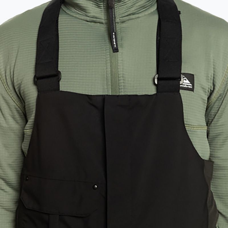 Pantaloni de snowboard Quiksilver Utility Bib pentru bărbați, negru adevărat 4