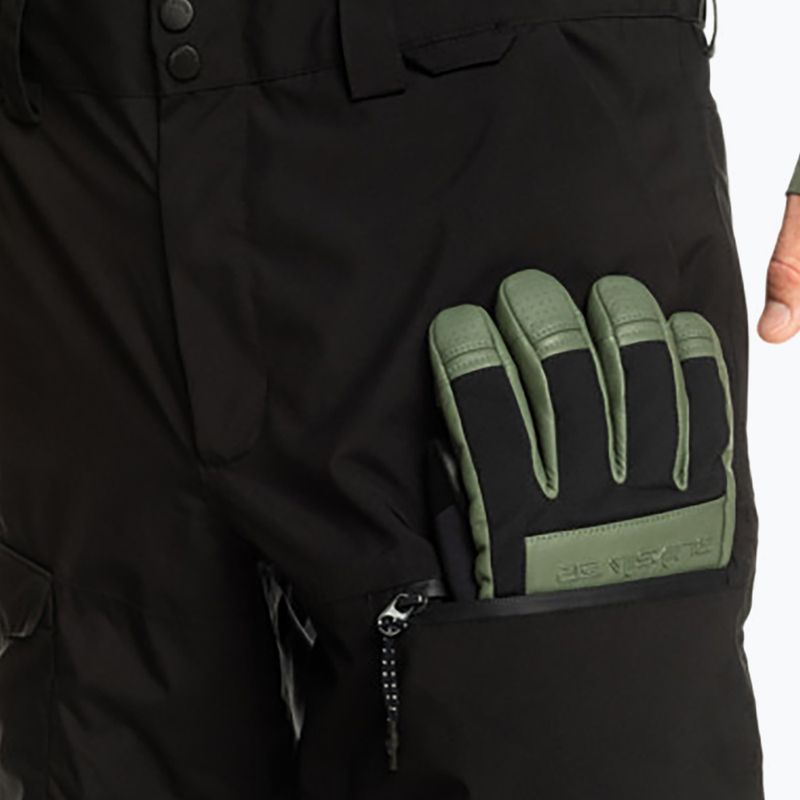 Pantaloni de snowboard Quiksilver Utility Bib pentru bărbați, negru adevărat 5