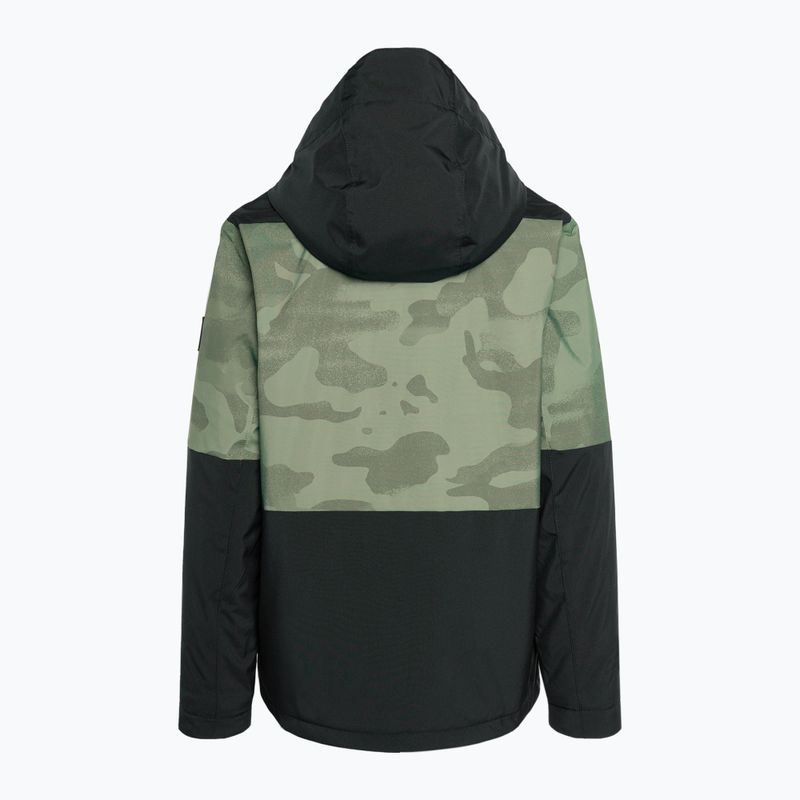 Quiksilver Mission Printed Block Youth spray camuflaj cu coroană de lauri pentru copii jachetă de snowboard pentru copii 2