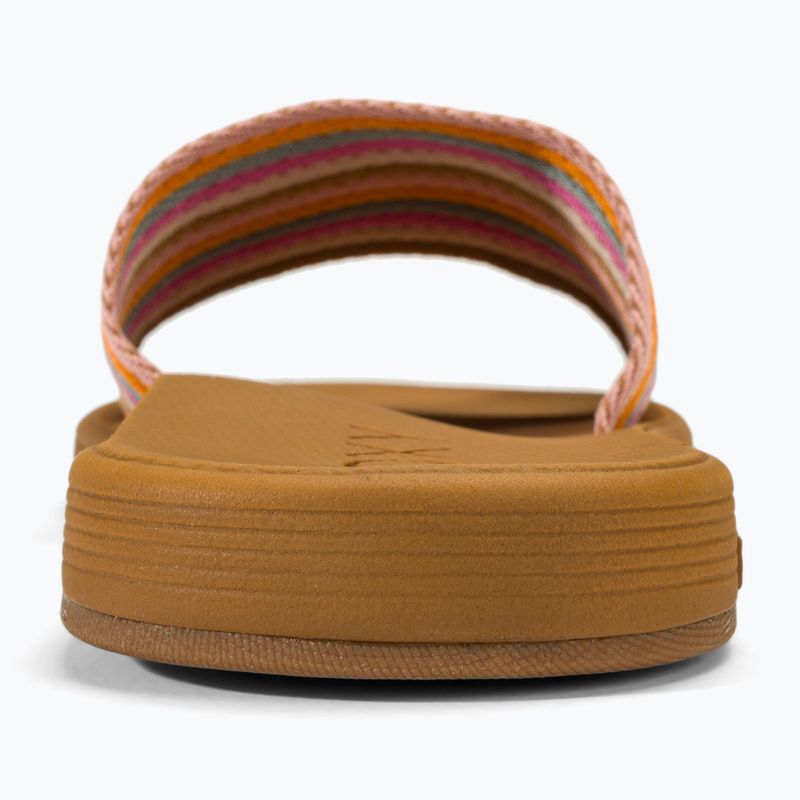 Papuci pentru femei  ROXY Beachie Breeze tan/crazy pink 6