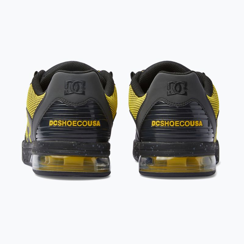 DC Versatile Le negru/galben pantofi pentru bărbați 10