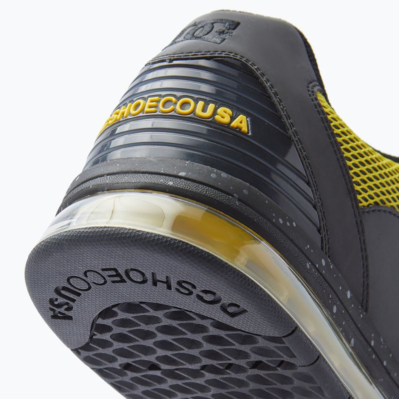 DC Versatile Le negru/galben pantofi pentru bărbați 12
