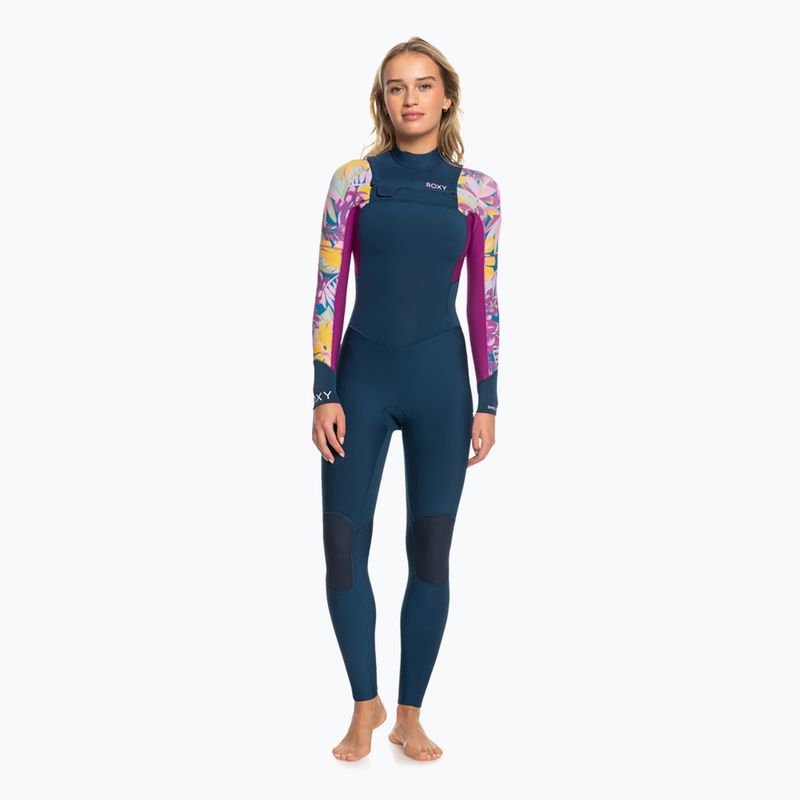 Costum de înot pentru femei ROXY 4/3 Swell Series FZ anthracite hot tropics swim ax