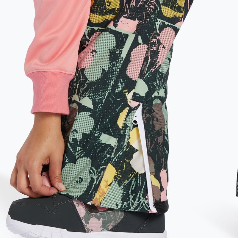 Pantaloni de snowboard pentru femei DC AW Valiant în floare 7