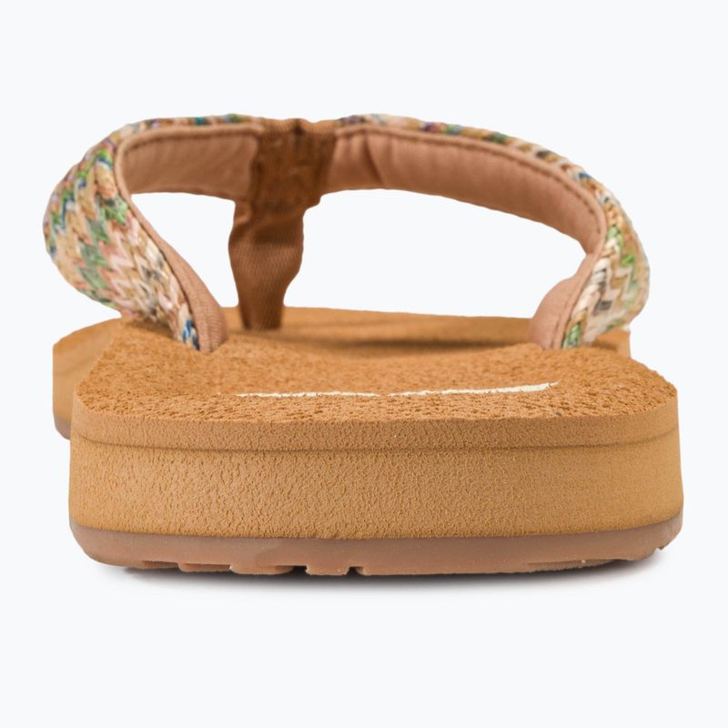 Papuci pentru femei  ROXY Porto Raffia II multi/olive 6