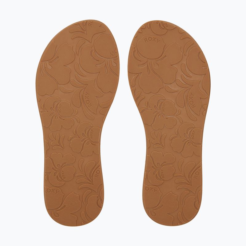 Șlapi pentru femei ROXY Porto Motif tan 3