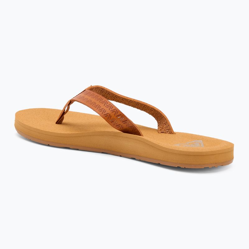 Șlapi pentru femei ROXY Porto Motif tan 3