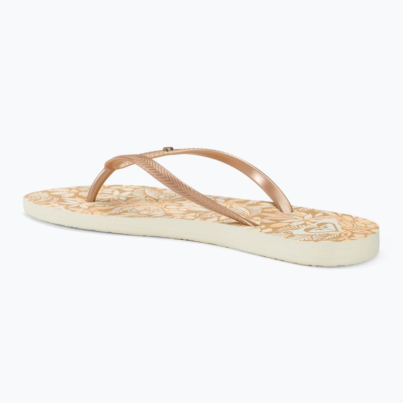 Papuci pentru femei  ROXY Bermuda Print peach cream 3