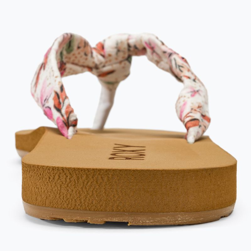Papuci pentru femei  ROXY Paia V white/crazy pink print 7