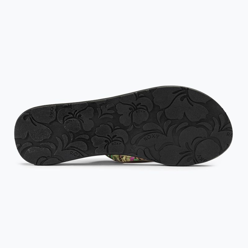 Papuci pentru femei  ROXY Paia V black/pink/soft lime 4
