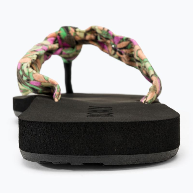 Papuci pentru femei  ROXY Paia V black/pink/soft lime 6
