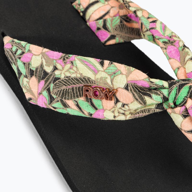 Papuci pentru femei  ROXY Paia V black/pink/soft lime 8