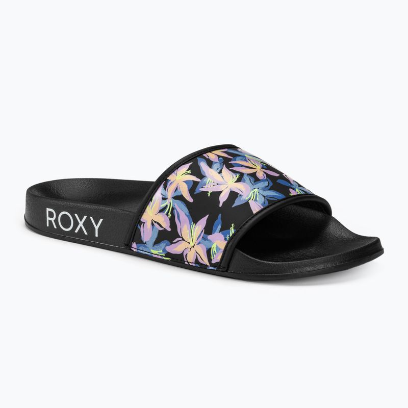 Papuci pentru femei  ROXY Slippy IV black/boysenberry