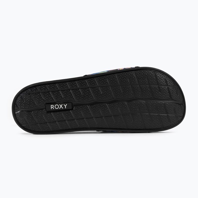 Papuci pentru femei  ROXY Slippy IV black/boysenberry 4