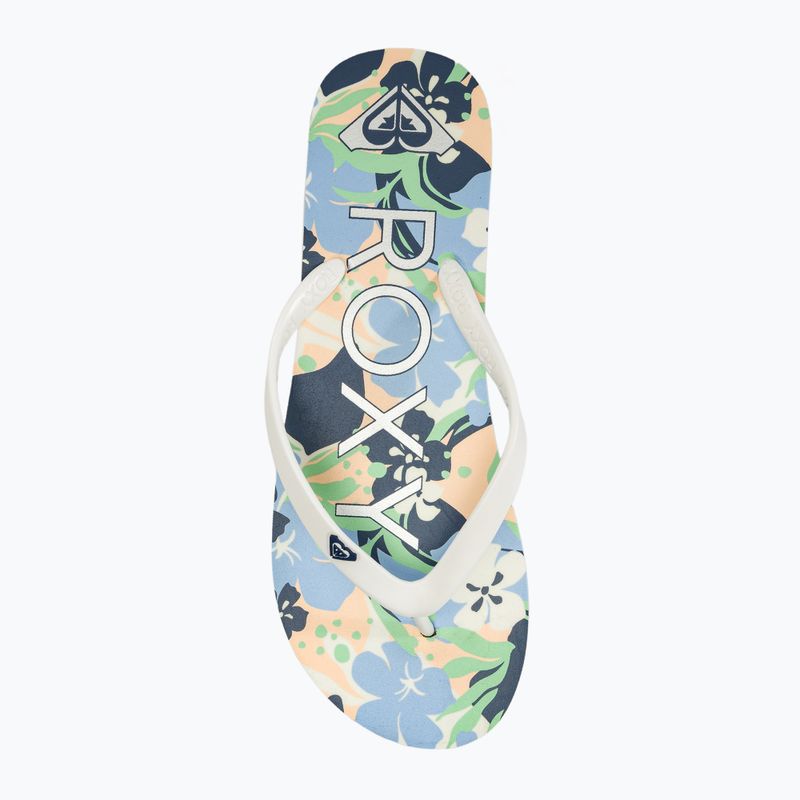 Papuci pentru femei ROXY Tahiti VII soft lime/ocean 5