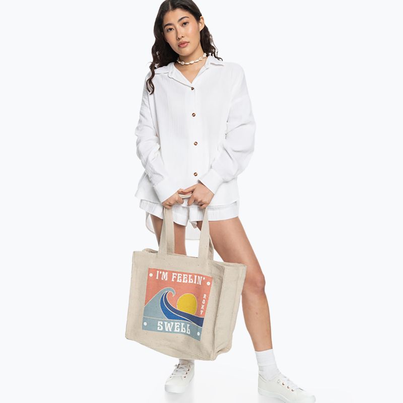 Geantă pentru femei ROXY Drink The Wave Tote tapioca 6