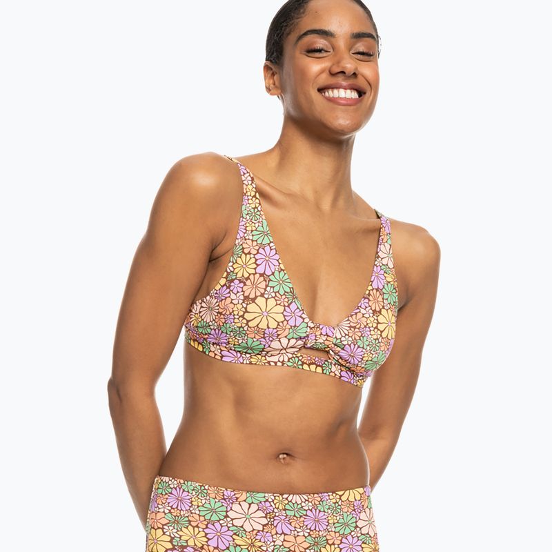 Partea de sus a costumului de baie ROXY All About Sol root beer all about sol mini 2