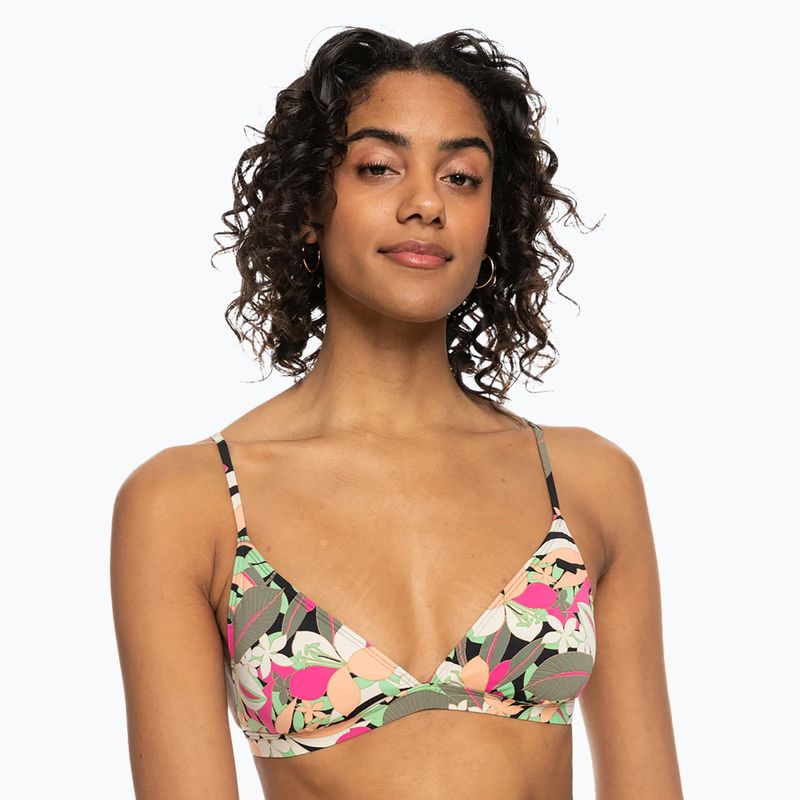 Partea de sus a costumului de baie ROXY Printed Beach Classics Tri anthracite palm song s 2