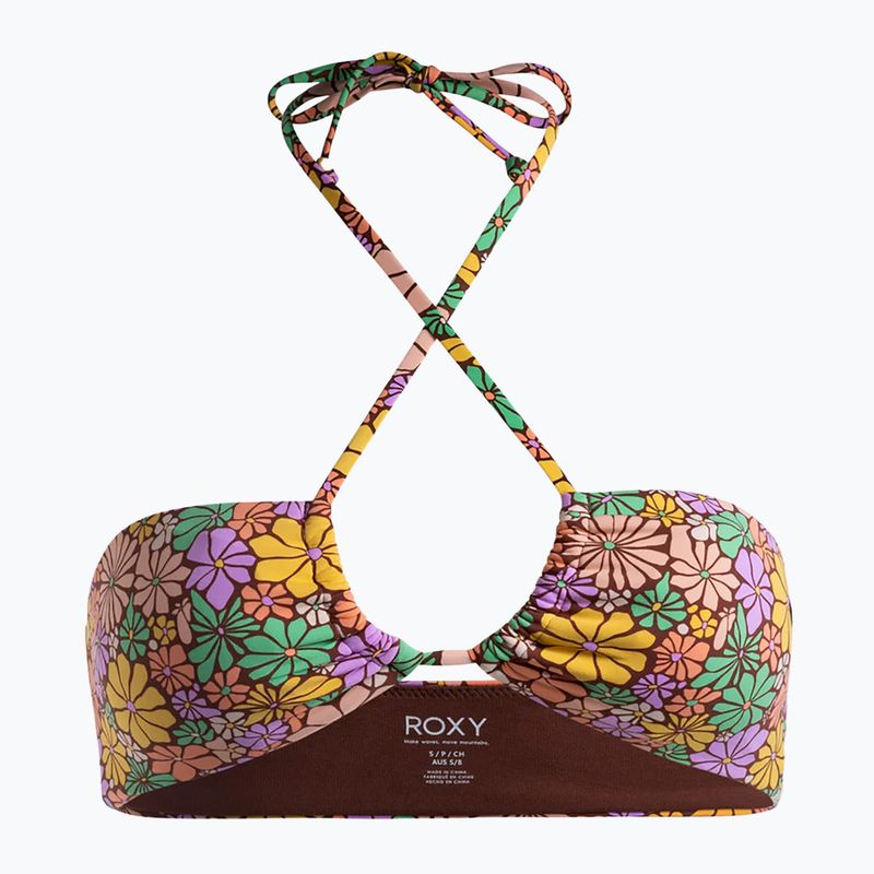 Partea de sus a costumului de baie ROXY All About Sol Bandeau root beer all about sol mini 2