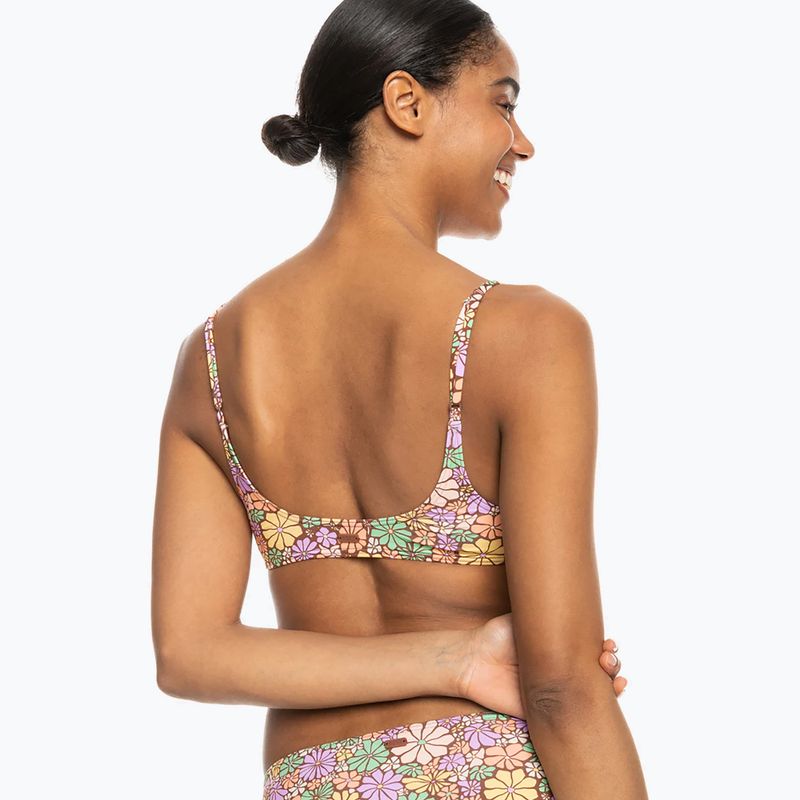 Partea de sus a costumului de baie ROXY All About Sol Bralette root beer all about sol mini 4
