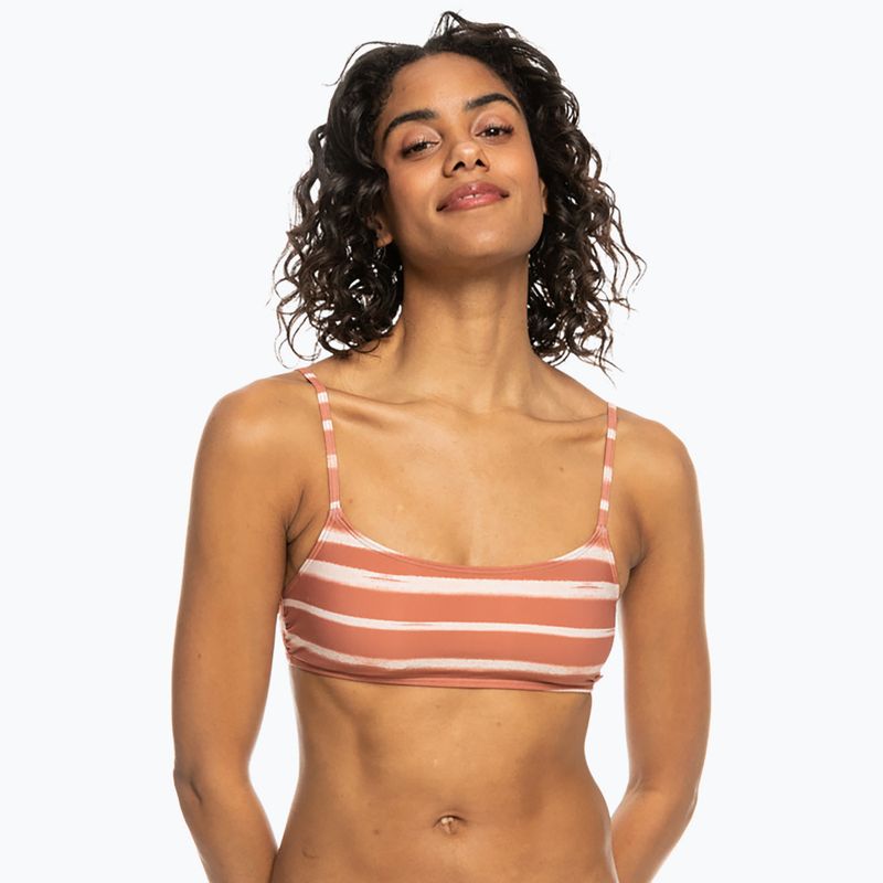 Partea de sus a costumului de baie ROXY Printed Beach Classics cedar wood happy stripe 2