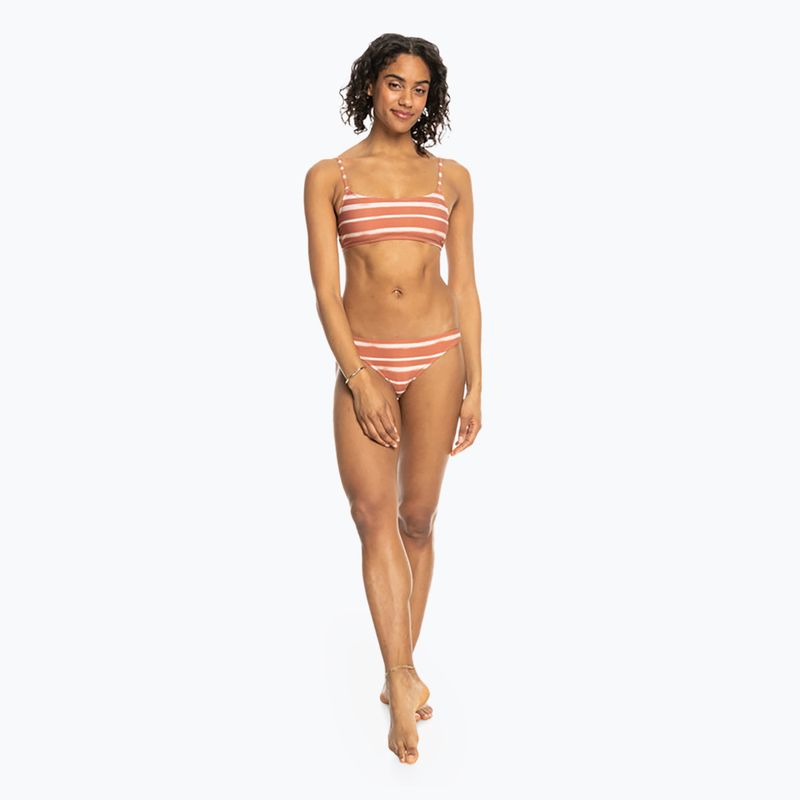 Partea de sus a costumului de baie ROXY Printed Beach Classics cedar wood happy stripe