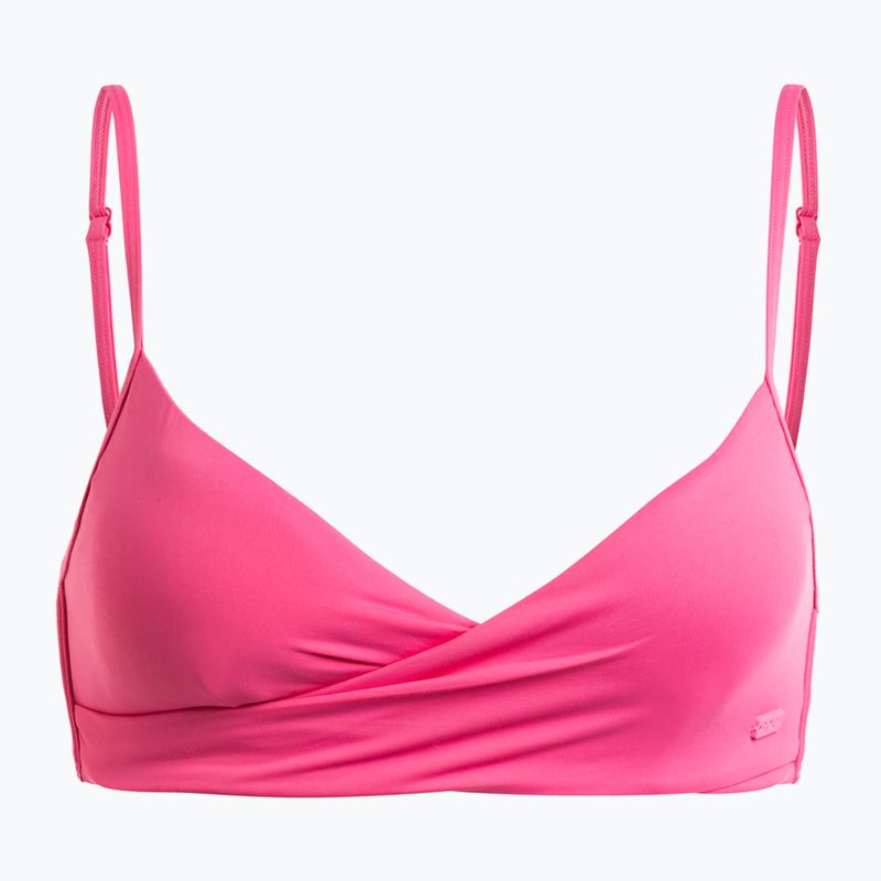 Partea de sus a costumului de baie ROXY Beach Classics Wrap shocking pink