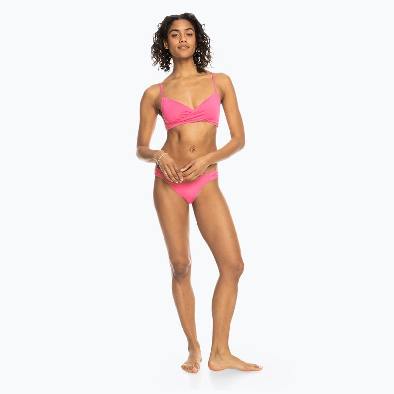 Partea de sus a costumului de baie ROXY Beach Classics Wrap shocking pink