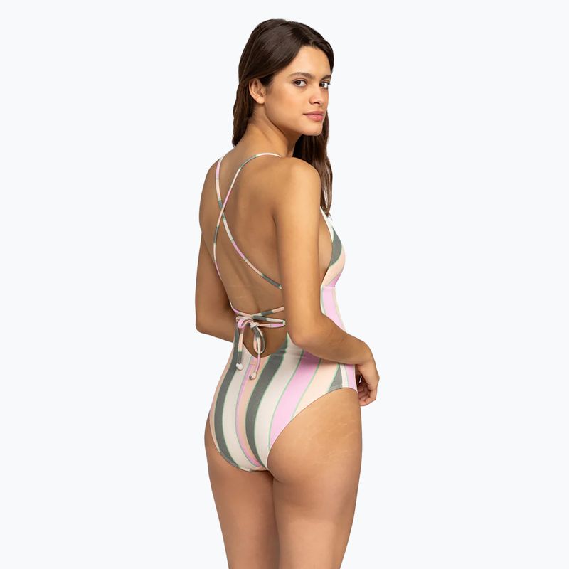 Costum de baie dint-o piesă pentru femei ROXY Vista Stripe agave green very vista stripe 4