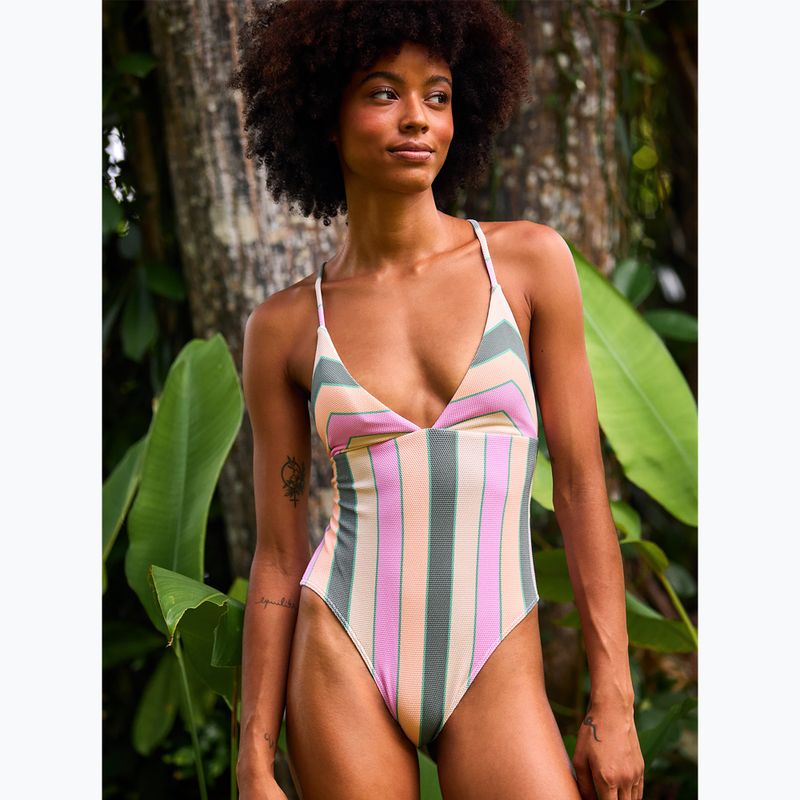 Costum de baie dint-o piesă pentru femei ROXY Vista Stripe agave green very vista stripe 6