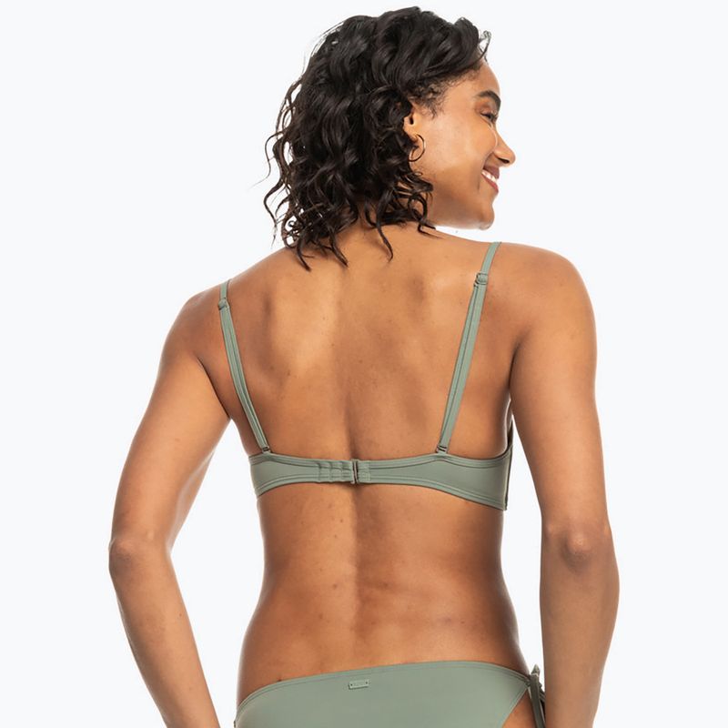 Partea de sus a costumului de baie ROXY Beach Classics Wrap agave green
