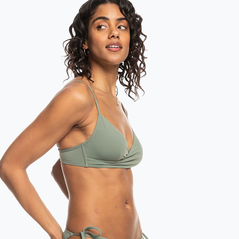 Partea de sus a costumului de baie ROXY Beach Classics Wrap agave green