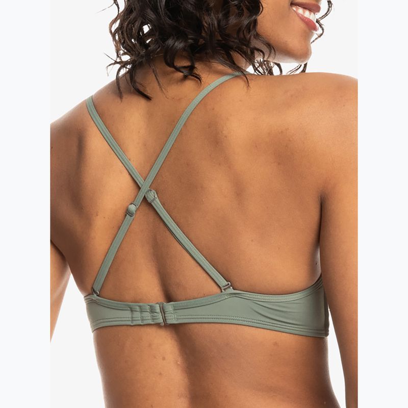 Partea de sus a costumului de baie ROXY Beach Classics Wrap agave green