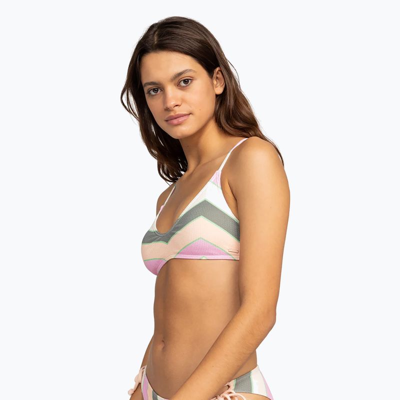Partea de sus a costumului de baie ROXY Vista Stripe Strappy agave green very vista stripe 5