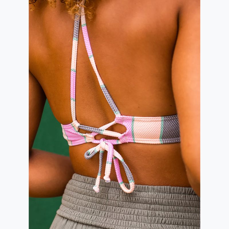 Partea de sus a costumului de baie ROXY Vista Stripe Strappy agave green very vista stripe 8
