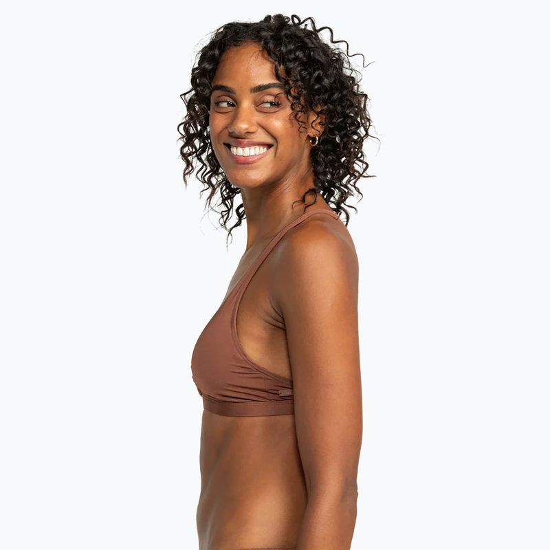 Partea de sus a costumului de baie ROXY Silky Island root beer
