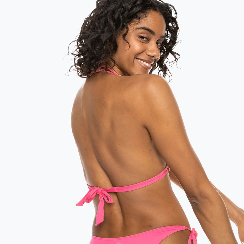 Partea de sus a costumului de baie ROXY Beach Classics Tiki Tri shocking pink