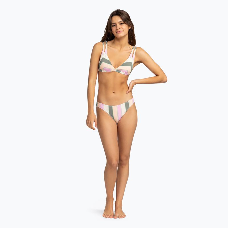 Partea de sus a costumului de baie ROXY Vista Stripe Tri agave green very vista stripe