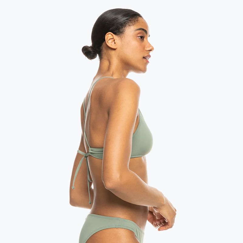 Partea de sus a costumului de baie ROXY Beach Classics Tri agave green 5