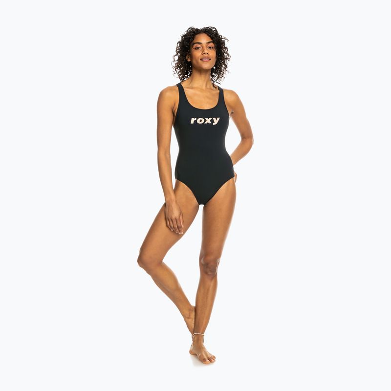 Costum de baie dint-o piesă pentru femei ROXY Active Cross anthracite 5