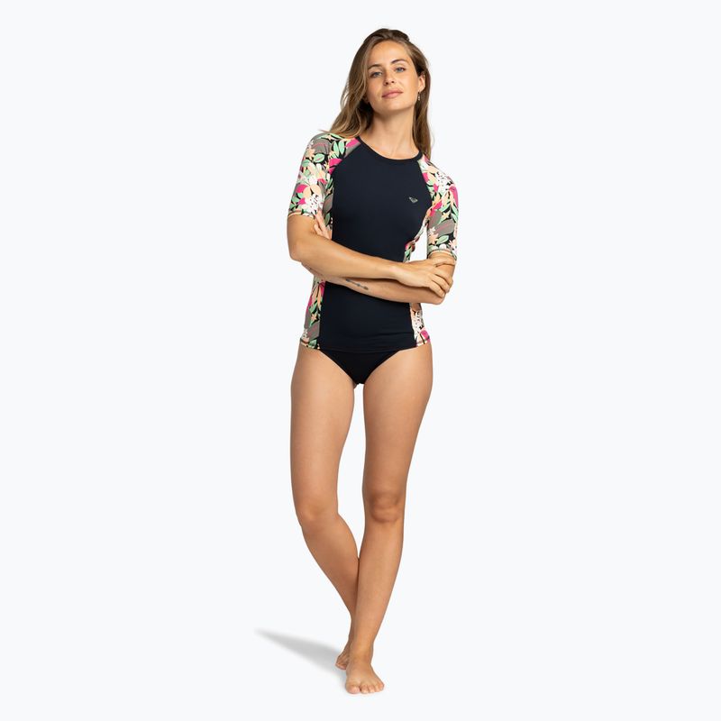 Tricou de înot pentru femei  ROXY Lycra Printed anthracite palm song s 2