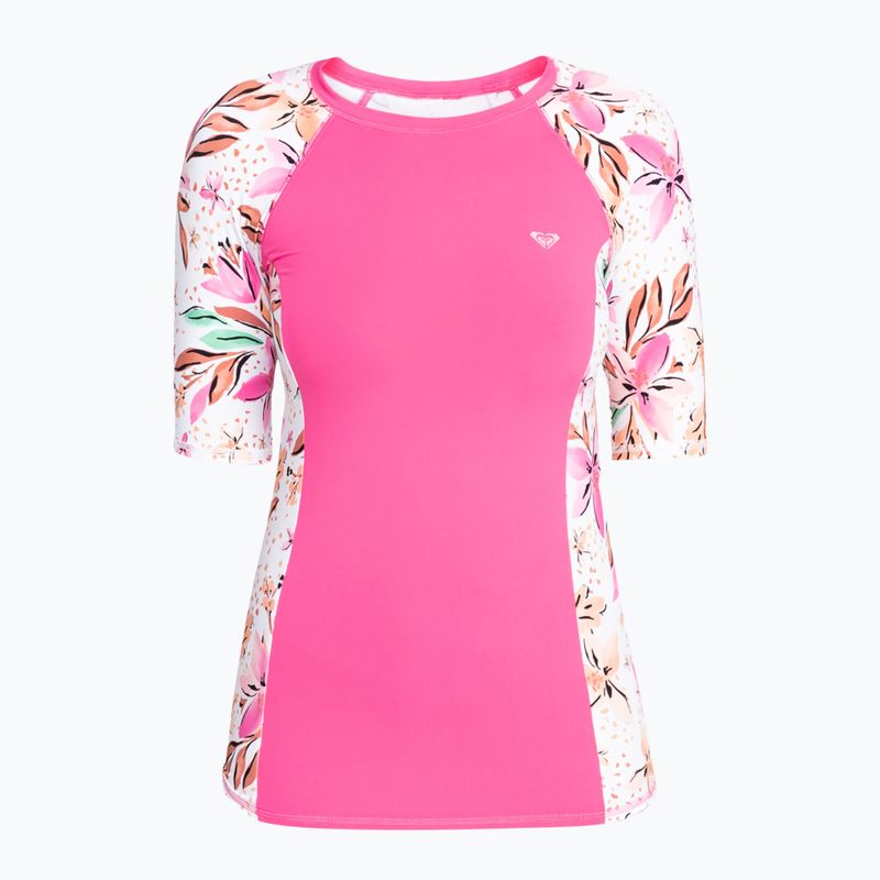 Tricou de înot pentru femei ROXY Lycra Printed white happy tropical swim 5