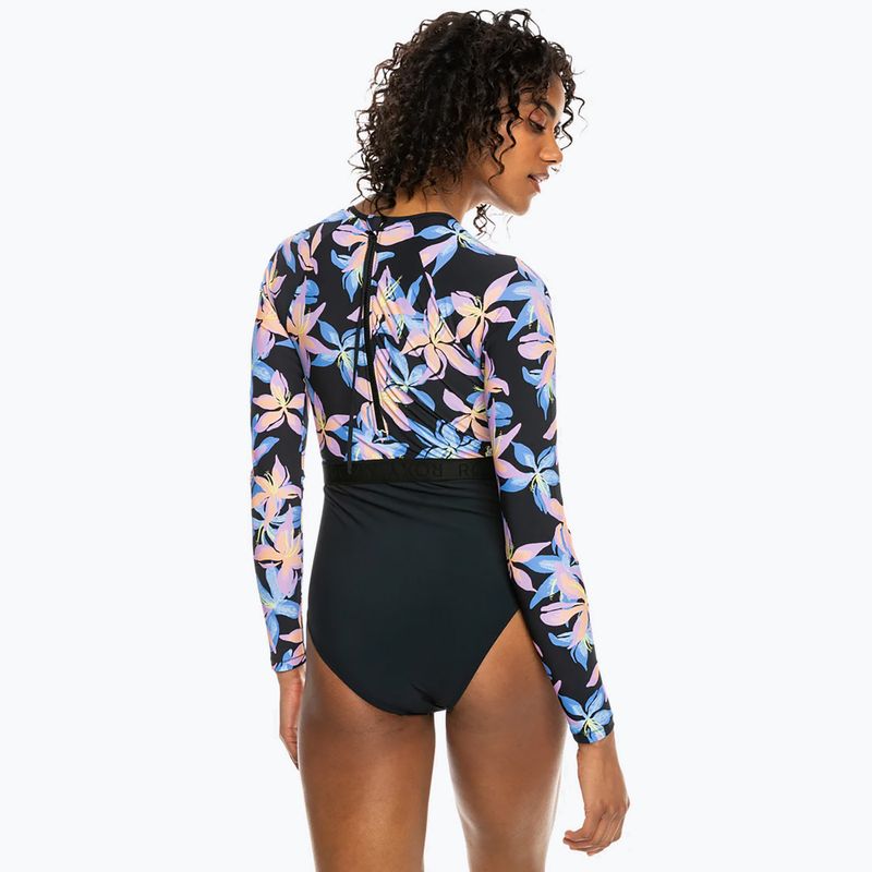 Costum de baie o piesă pentru femei ROXY Active anthracite kiss 4