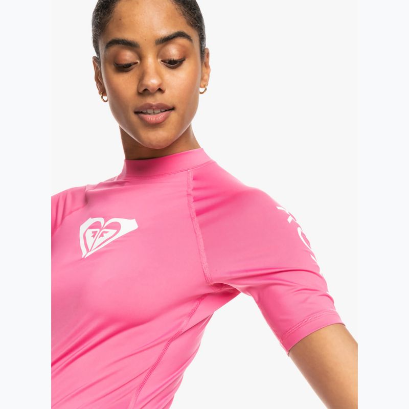 Tricou de înot pentru femei ROXY Whole Hearted shocking pink 5