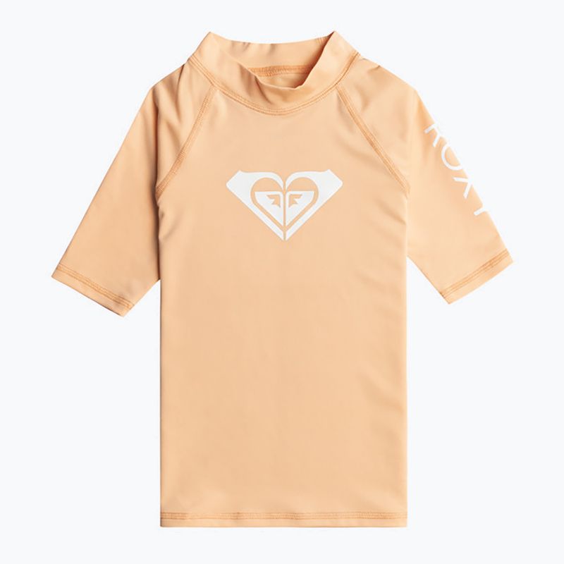 Tricou de înot pentru copii ROXY Whole Hearted peach fuzz